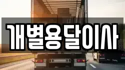 개별용달이사