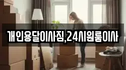 개인용달이사짐,24시원룸이사