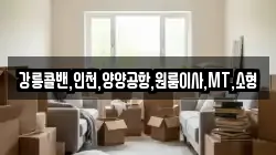 강릉콜밴,인천,양양공항,원룸이사,MT,소형
