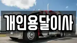 개인용달이사