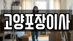 고양포장이사