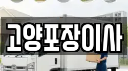 고양포장이사