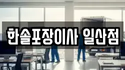 한솔포장이사 일산점