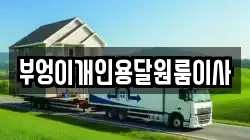 부엉이개인용달원룸이사