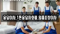 용달이사,1톤용달차화물,원룸포장이사
