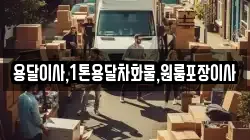 용달이사,1톤용달차화물,원룸포장이사