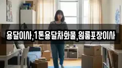 용달이사,1톤용달차화물,원룸포장이사