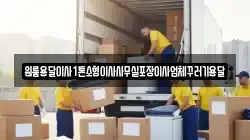 원룸용달이사1톤소형이사사무실포장이사업체꾸러기용달