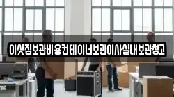 이삿짐보관비용컨테이너보관이사실내보관창고