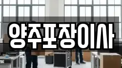 양주포장이사