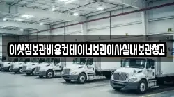 이삿짐보관비용컨테이너보관이사실내보관창고