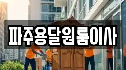 파주용달원룸이사