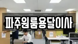 파주원룸용달이사