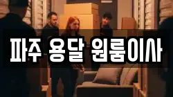 파주 용달 원룸이사