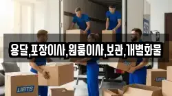 용달,포장이사,원룸이사,보관,개별화물