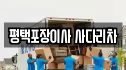 평택포장이사 사다리차