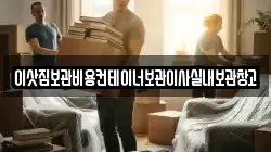 이삿짐보관비용컨테이너보관이사실내보관창고