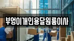 부엉이개인용달원룸이사