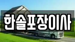 한솔포장이사