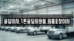 용달이사,1톤용달차화물,원룸포장이사