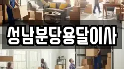 성남분당용달이사