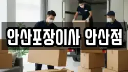 안산포장이사 안산점