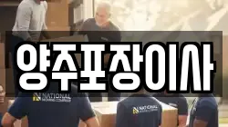 양주포장이사