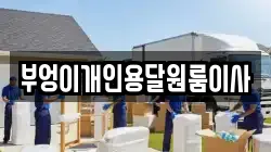 부엉이개인용달원룸이사