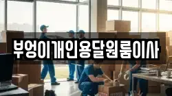 부엉이개인용달원룸이사