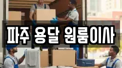 파주 용달 원룸이사