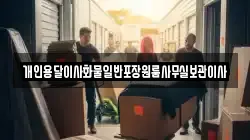 개인용달이사화물일반포장원룸사무실보관이사