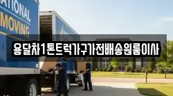 용달차1톤트럭가구가전배송원룸이사