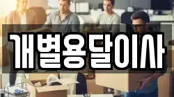 개별용달이사