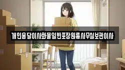 개인용달이사화물일반포장원룸사무실보관이사