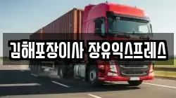 김해포장이사 장유익스프레스