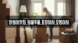창원이삿짐,원룸투룸,포장이사,모범이사