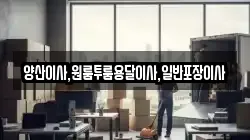 양산이사,원룸투룸용달이사,일반포장이사