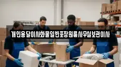 개인용달이사화물일반포장원룸사무실보관이사