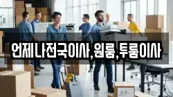 언제나전국이사,원룸,투룸이사