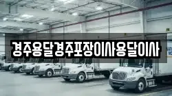 경주용달경주포장이사용달이사