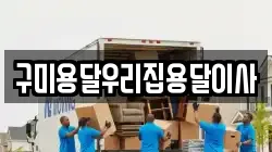 구미용달우리집용달이사