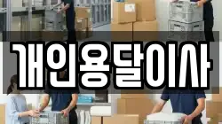 개인용달이사