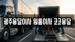 광주용달이사 원룸이사 코코용달