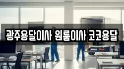 광주용달이사 원룸이사 코코용달