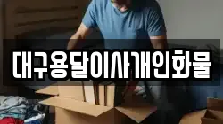 대구용달이사개인화물