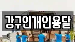 강구인개인용달