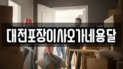 대전포장이사오가네용달