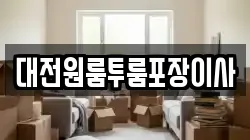 대전원룸투룸포장이사