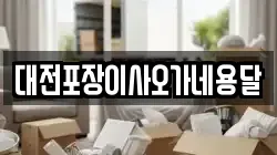 대전포장이사오가네용달