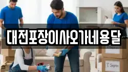 대전포장이사오가네용달